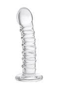Нереалистичный фаллоимитатор sexus glass, стекло, прозрачный, 16 см 0317 Краснодар