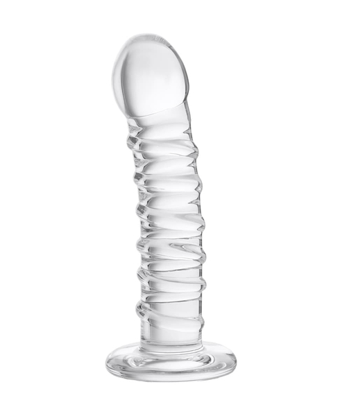 Нереалистичный фаллоимитатор sexus glass, стекло, прозрачный, 16 см 0317 Краснодар