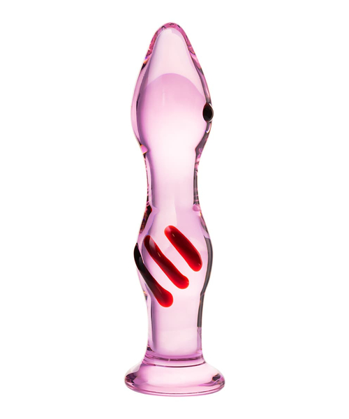Нереалистичный фаллоимитатор sexus glass, стекло, розовый, 13 см 0316 Краснодар